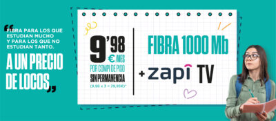 promoción fibra y tv para estudiantes